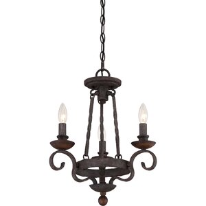 Allston 3-Light Candle-Style Chandelier