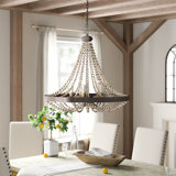 Farmhouse Rustic Beaded Chandeliers Birch Lane
