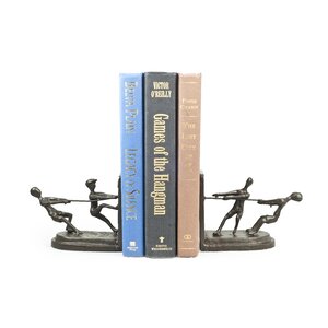 Children Playing Tug of War Bookend (Set of 2)