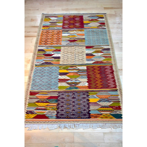 Isabelline One Of A Kind Fleming Hand Knotted Maroon 5 X 8 1 Wool Area Rug Wayfair