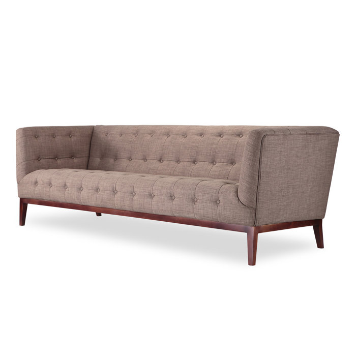 Margaret Mid Century Modern English Tufted Sofa