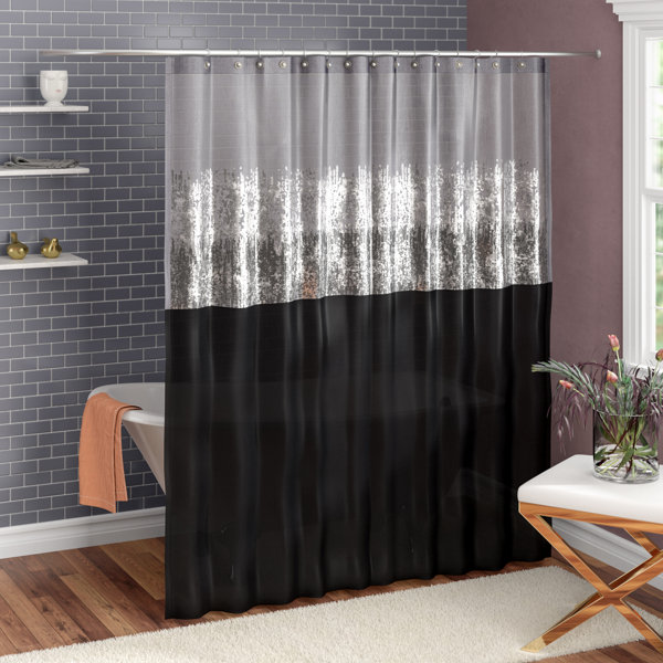 Mercer41 Pruneda Striped Single Shower Curtain Reviews Wayfair
