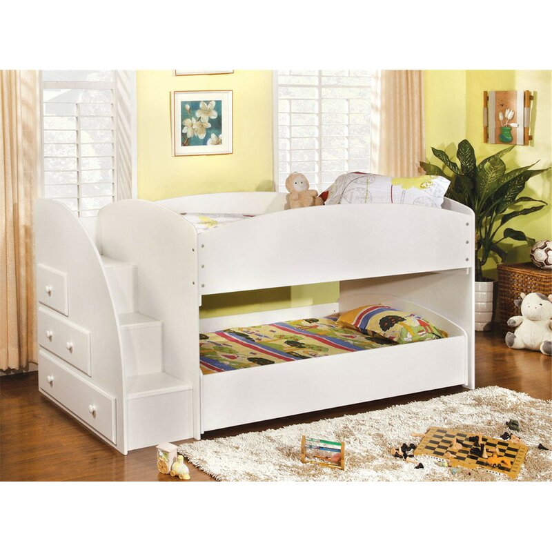 twin over twin low bunk bed