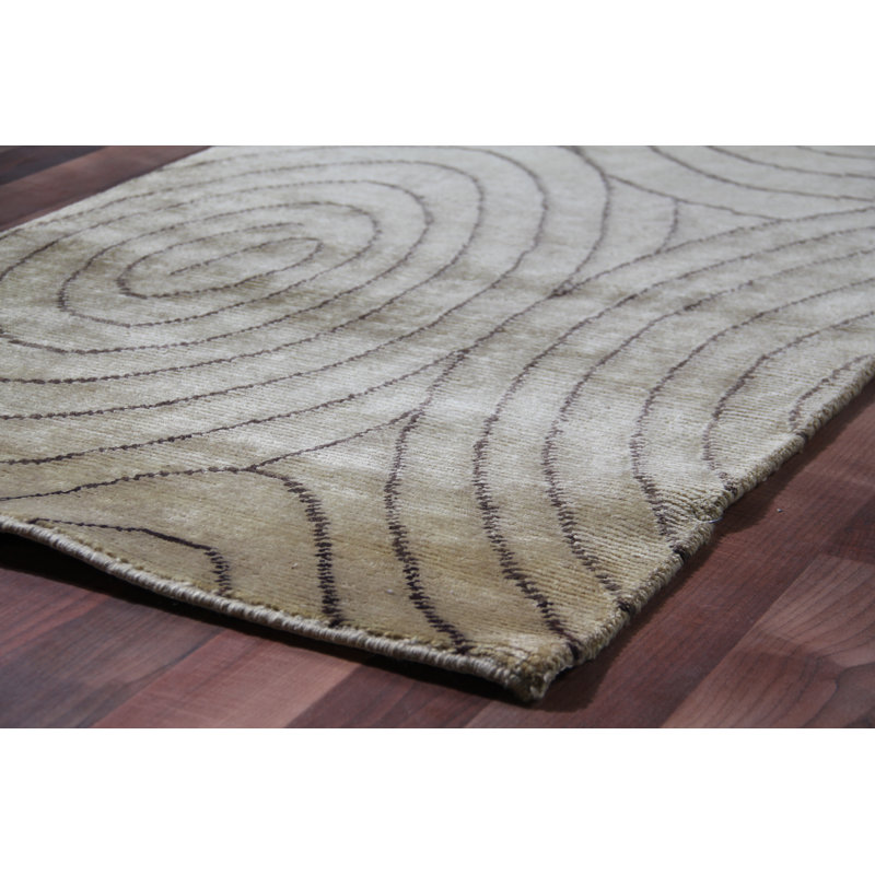 Exquisite Rugs Metropolitan Abstract Hand Knotted Wool Beige Chocolate Area Rug Wayfair