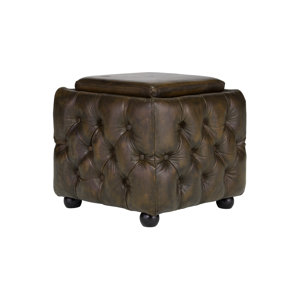 Hocker aus Leder von Massivum