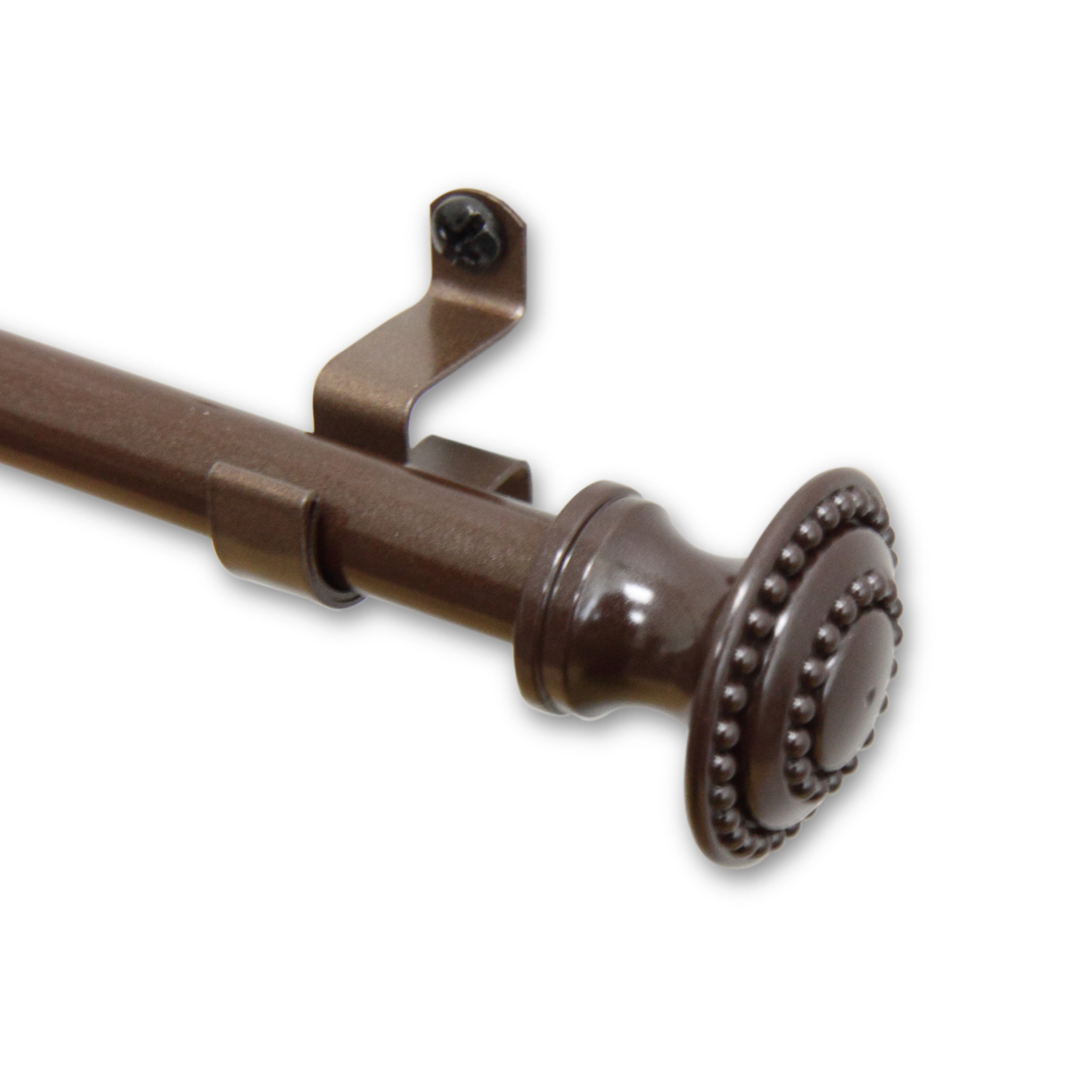 Rod Desyne Amulet Cafe Single Curtain Rod And Hardware Set
