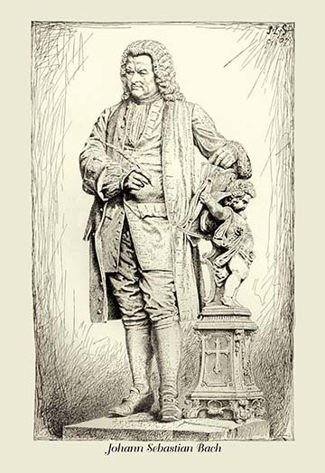 Buyenlarge Johann Sebastian Bach By Theodore Thomas Painting Print