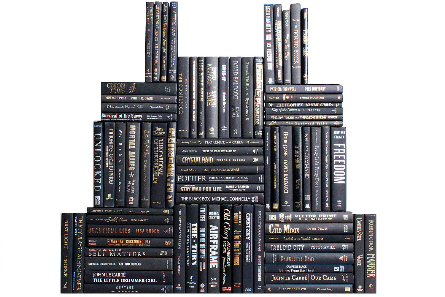 Booth Williams 75 Piece By Color Modern Onyx Book Wall Authentic Decorative Book Set Perigold