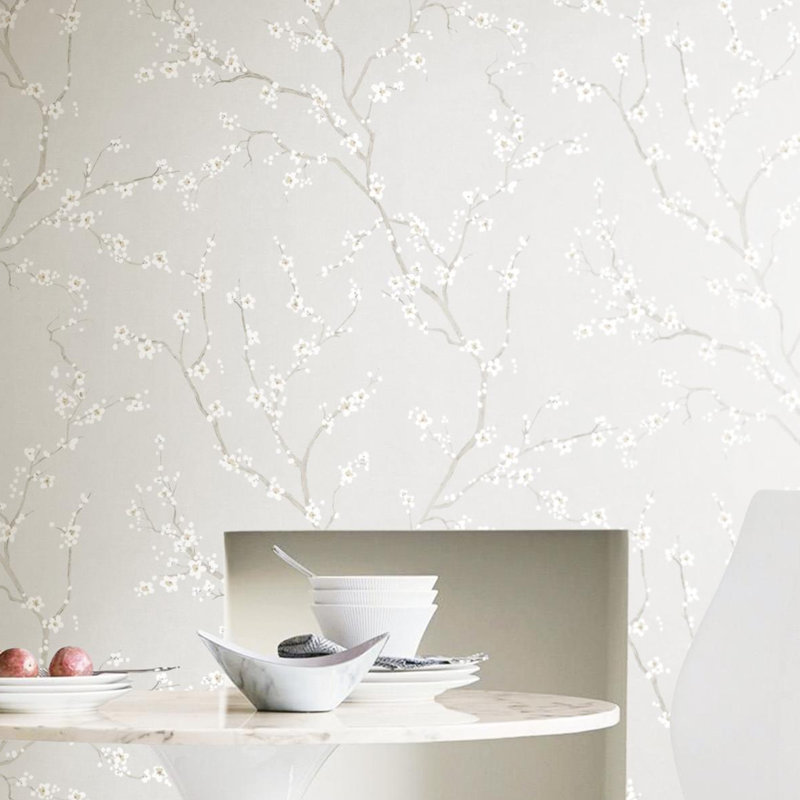 Gracie Oaks Sylvan Place Cherry Blossom 20 5 L X 16 5 W Peel And
