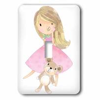 Switch Plate Cover for Bedroom kitchen Home Decor Cute Ballerina Girl Wall Plate Light Switch Wall Plate 