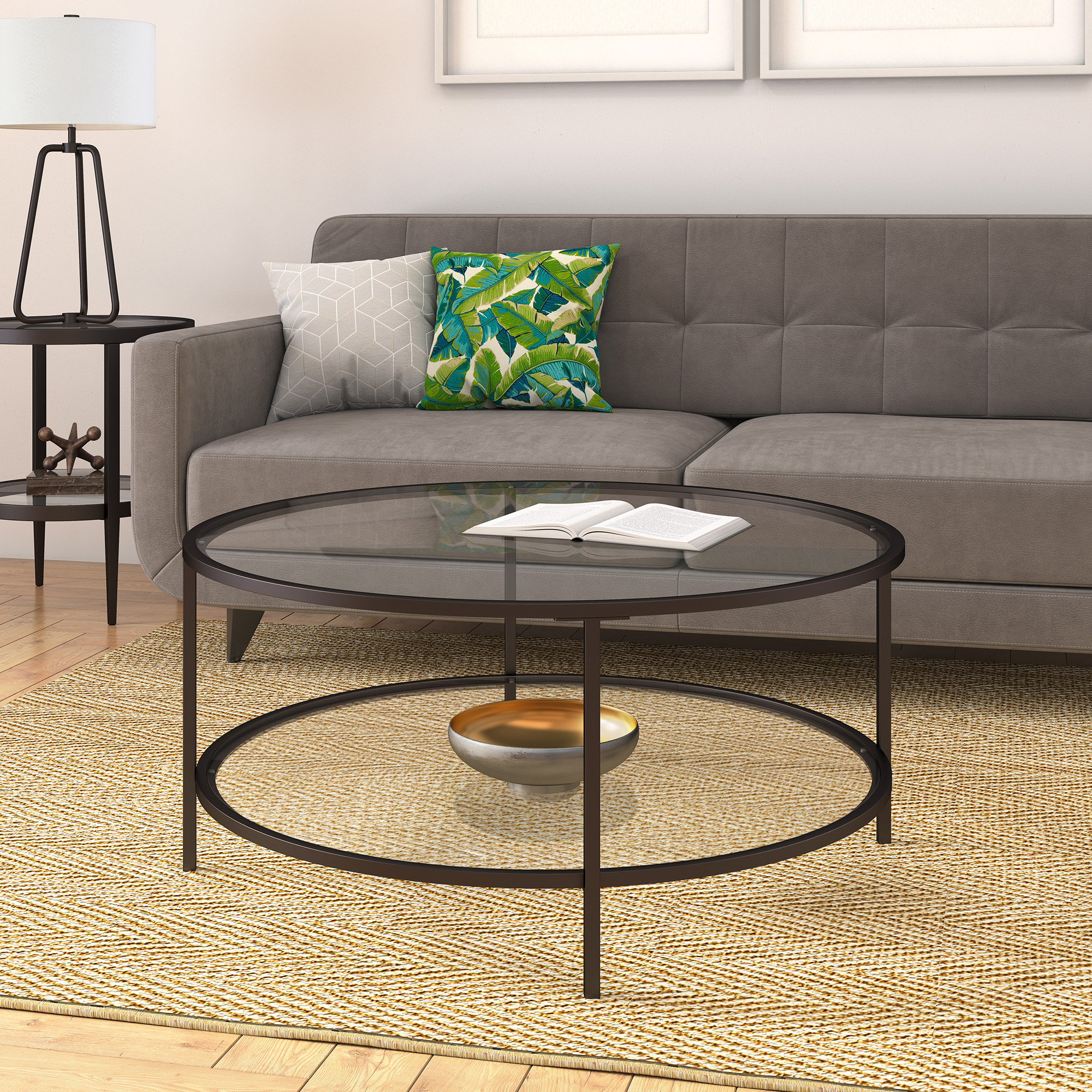 wayfair round coffee table set