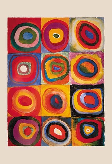 concert schakelaar afschaffen Buyenlarge Squares With Concentric Rings by Wassily Kandinsky - Unframed  Print | Wayfair