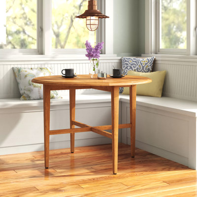 Zackary Drop Leaf Solid Wood Dining Table INCOMPLETE 