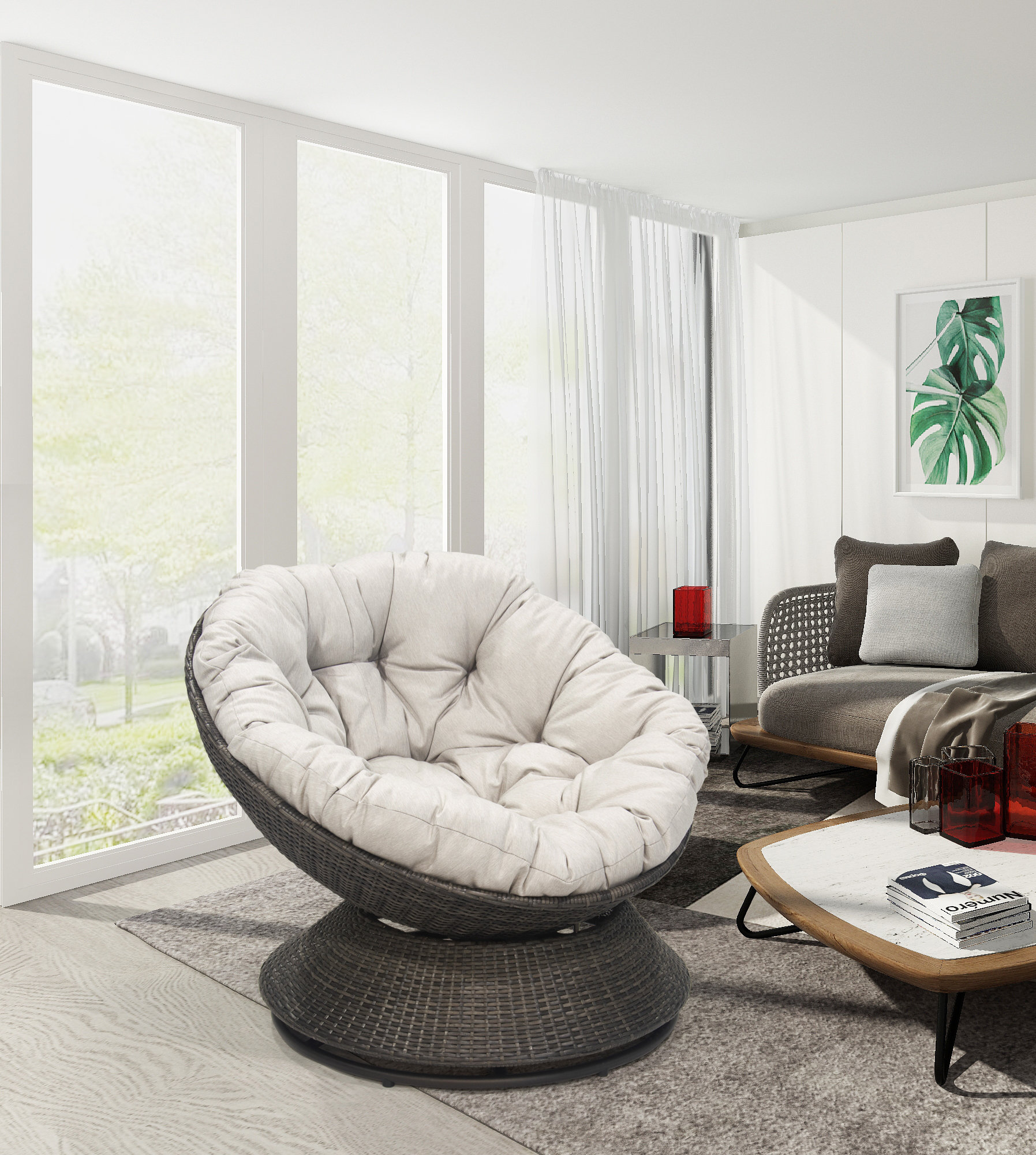 heavy duty papasan chair