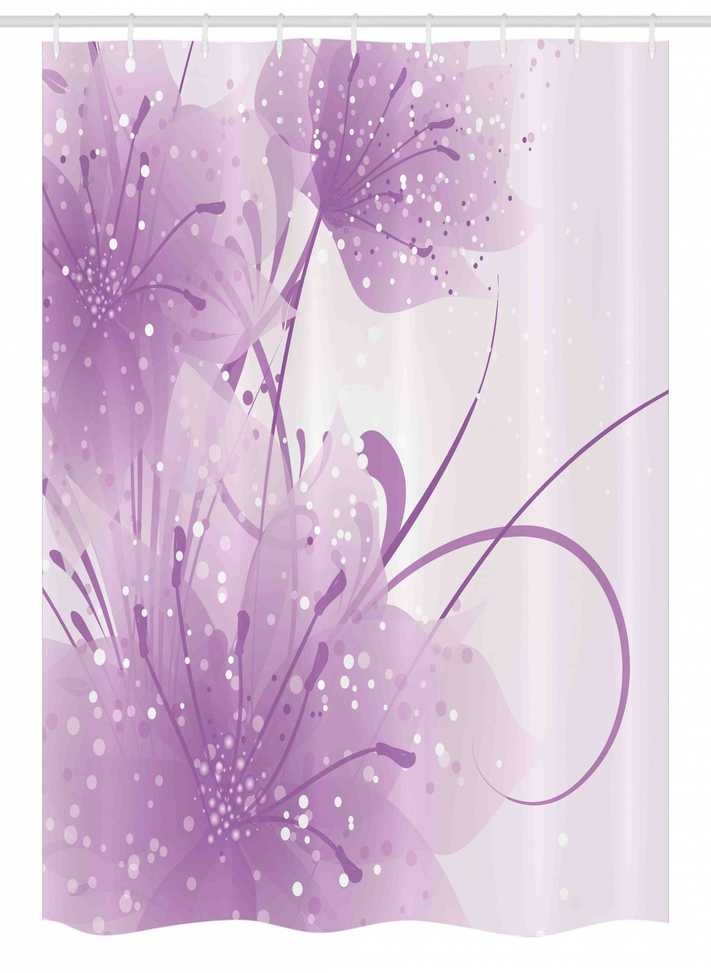 East Urban Home Purple Stall Shower Curtain Single Hooks Wayfair
