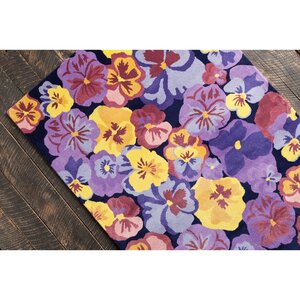 Mazie Hand Tufted Wool Purple/Yellow Area Rug