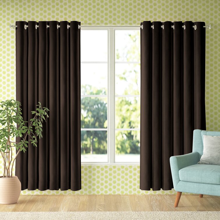 Grey Blackout Curtains Extra Wide Heavy Duty Eyelet Room Darkening Thick Curtain 
