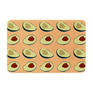 Avocado Love Food Memory Foam Bath Rug
