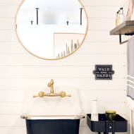 Kingston Brass English Country Wall Mounted Bathroom Faucet