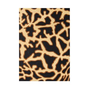 Svensen Hand-Tufted Black/Yellow Area Rug