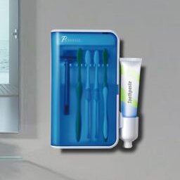toothbrush holder with toothpaste dispenser