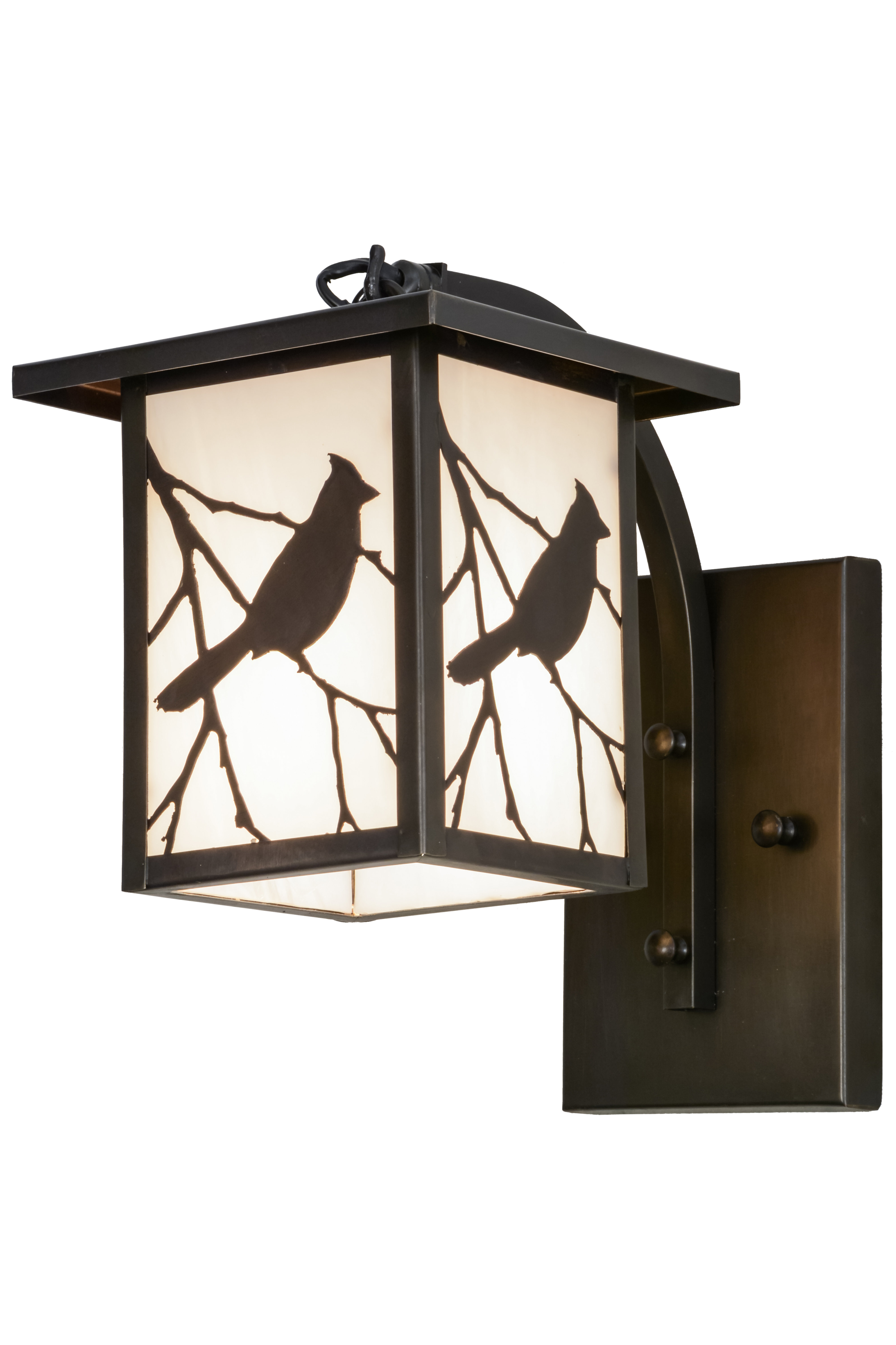 Meyda Tiffany Hyde Park Song Bird 1 Light Outdoor Wall Lantern