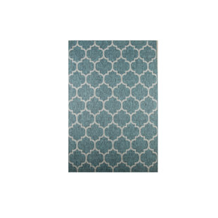 Outdoor Waterproof Area Rug Wayfair Enola Teal Outdoor Area Rug