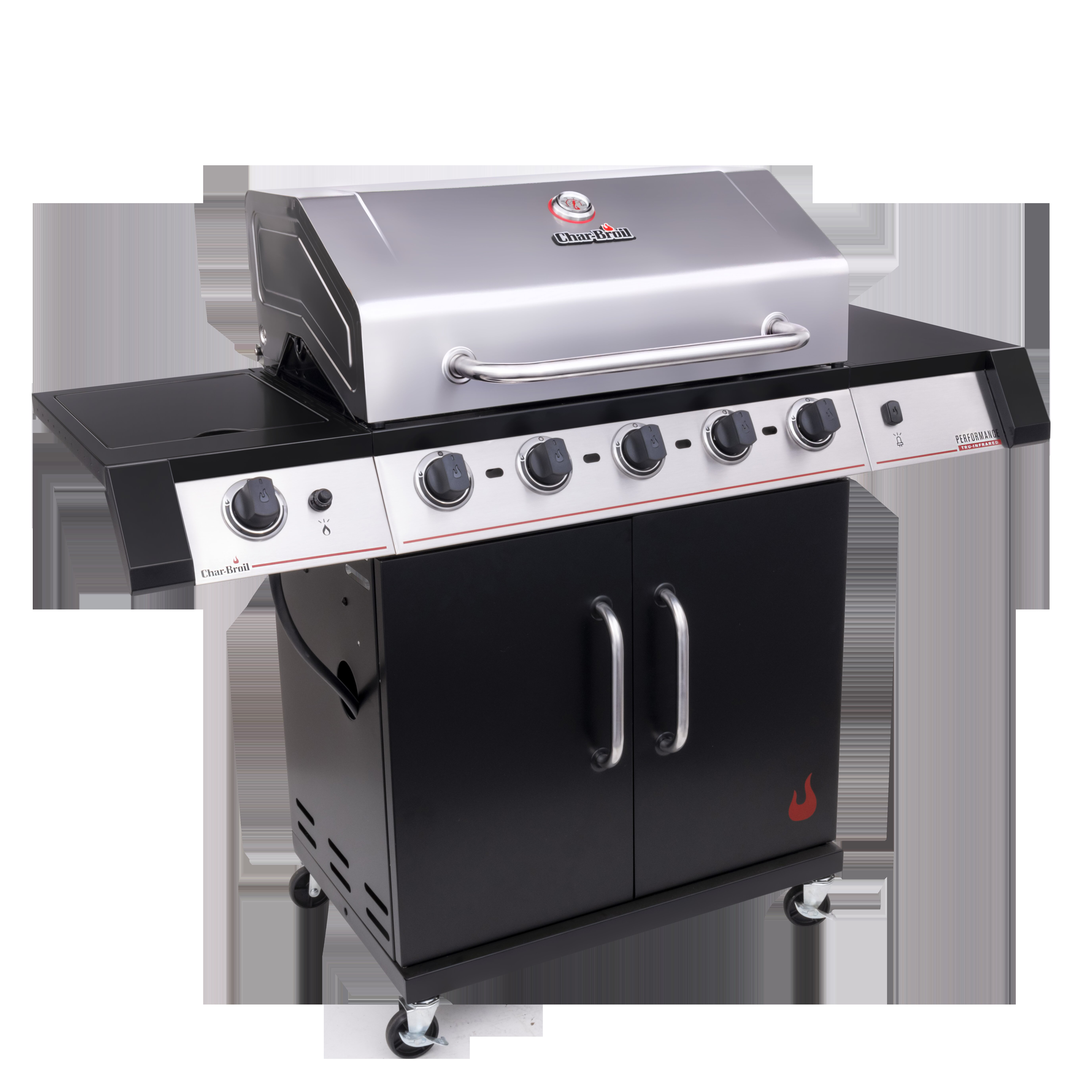 CharBroil Char-Broil 5 - Burner Free Standing Liquid Propane Infrared 28000  BTU Gas Grill with Side Burner and Cabinet & Reviews | Wayfair Classic Grill Replacement Wayfair