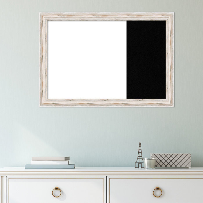 One Allium Way Framed Multi Functional Dry Erase And Cork Combo