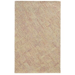 Colorscape Hand-Tufted Geometric Pink/Beige Area Rug