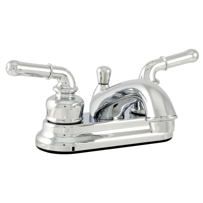 Waxman AquaLife Standard Centerset Bathroom Faucet with Drain Assembly ...