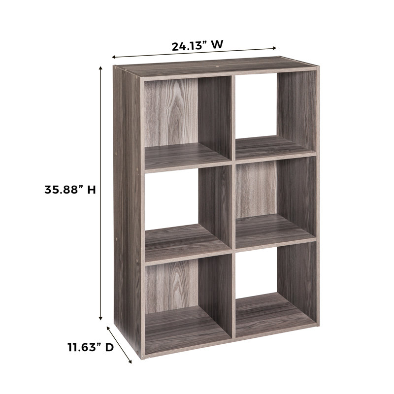 ClosetMaid Cubeicals 6 Cube Organizer Natural Gray