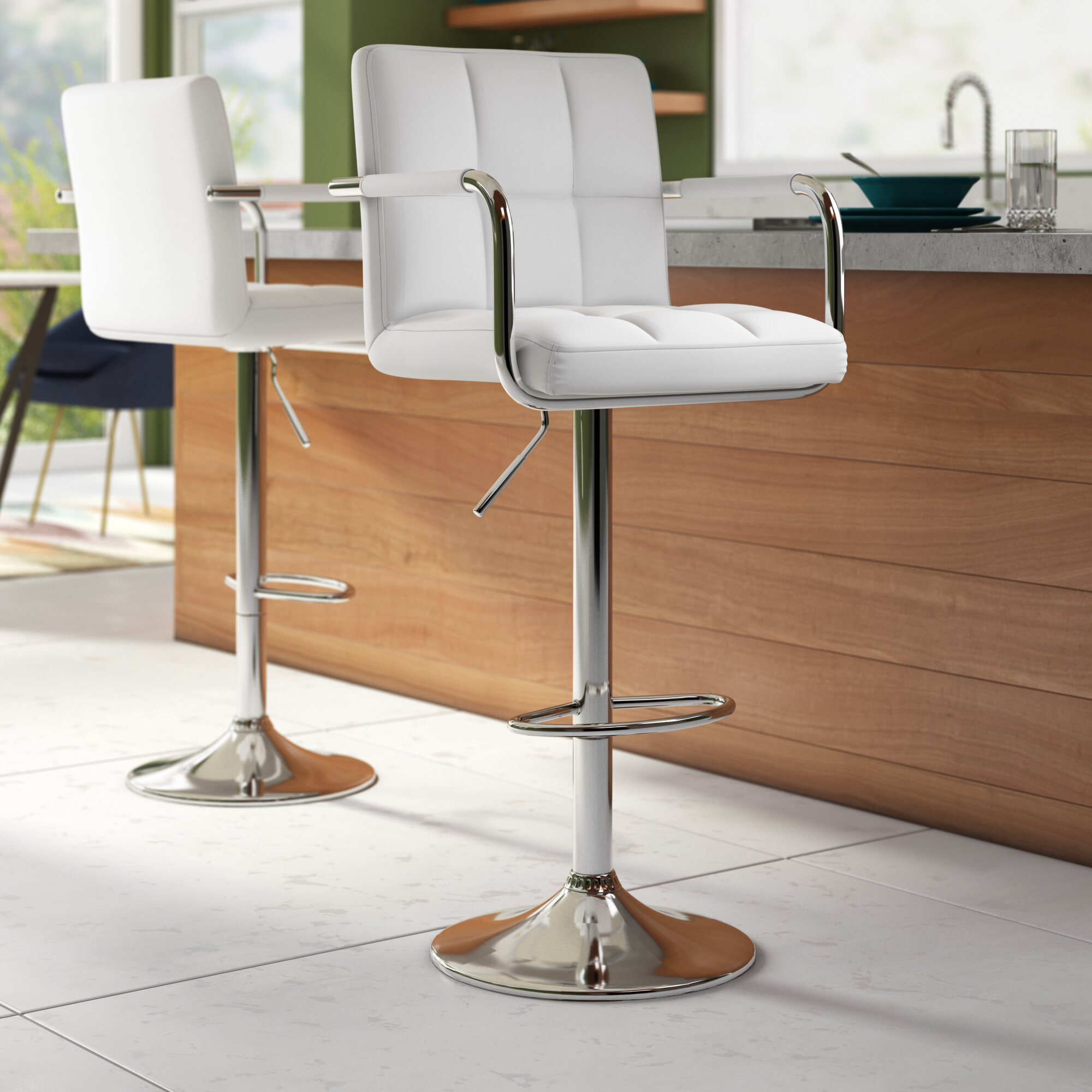 Color : Black Color : White Bar Stool Bar Stools Counter Height Swivel Stool PU Leather Modern Height Adjustable Swivel Barstools Hydraulic Chair Bar Stools,red
