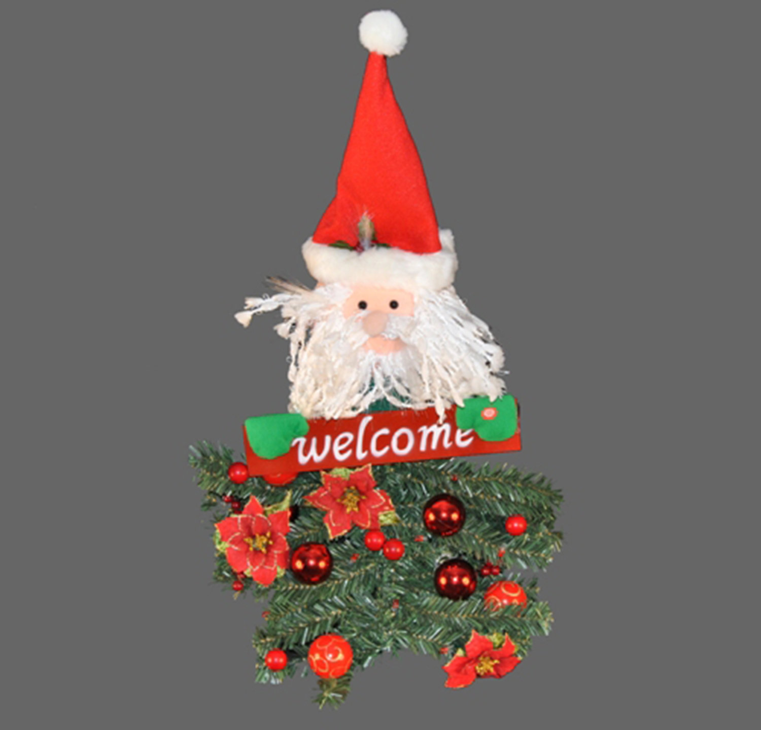 Queens Of Christmas Battery Operated Santa Claus Hanging Welcome