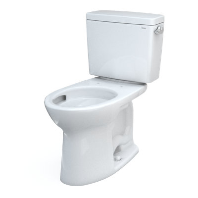 Drake 1.28 GPF (Water Efficient) Elongated Two-Piece Toilet with Tornado Flush (Seat Not Included)
