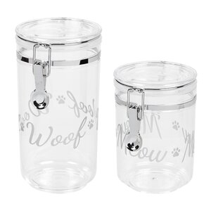 2 Piece Pet Treat Jar Set