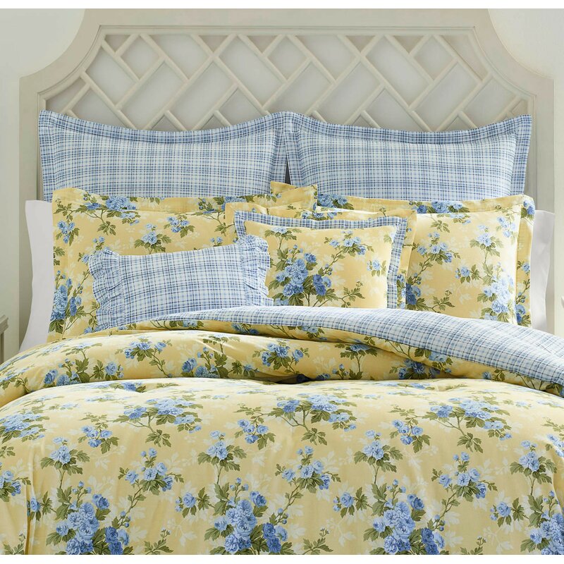 Laura Ashley Cassidy Pastel Yellow Comforter Set Reviews Wayfair