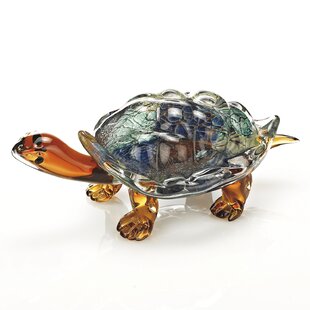 Young's Blue and Green Mosaic Glass Sea Turtle 15 Inch Wall Art Decor 