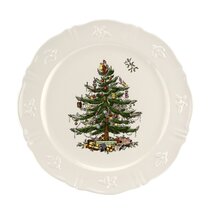 Spode Christmas Tree Square Handled Platter 