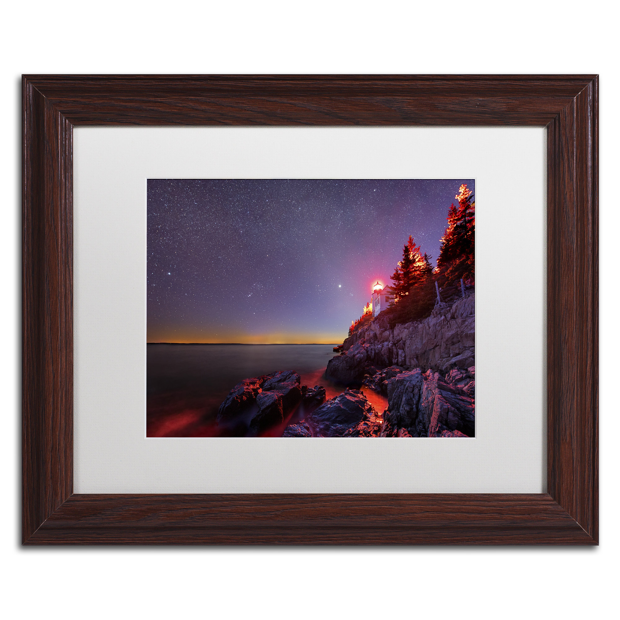 Trademark Art Red Lantern Framed Graphic Art On Canvas Wayfair