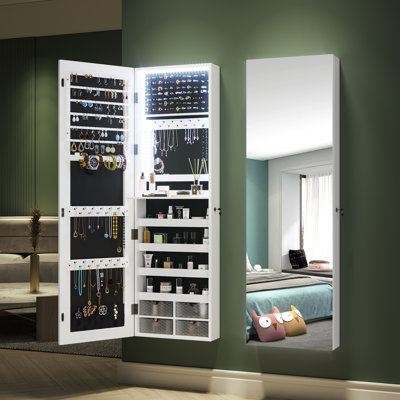 Jewelry Armoire with Mirror
