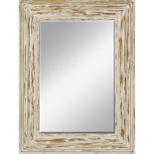 Wooden Frame Distressed Mirror Wayfair Rectangle Distressed Wall Mirror