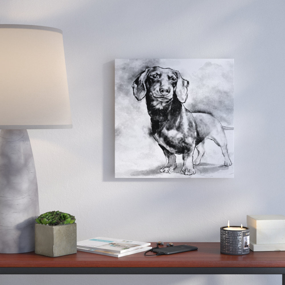 Brayden Studio® Animals Dachshund, Modern & Contemporary Black by ...