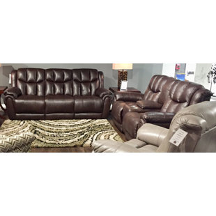 Go to store & view more images Southern Motion High Profile Leather Reclining Loveseat
