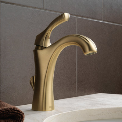 Delta Addison Single Hole Bathroom Faucet With Drain Assembly And
