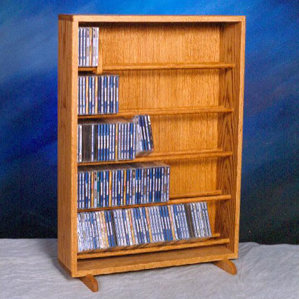 500 Series 275 CD Dowel Multimedia Storage Rack by Wood Shed