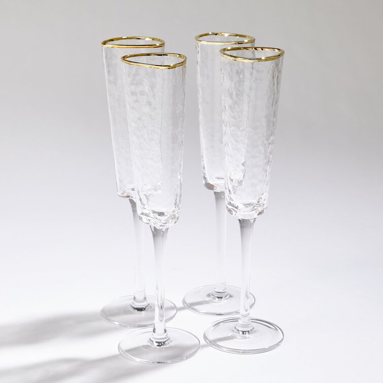 Set of 12 NEW champagne glasses 'Taittinger'