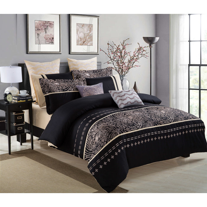 Ebern Designs Taylah Print Comforter Set Wayfair