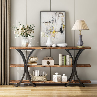 17 Stories Gautreaux 70.8'' Console Table & Reviews | Wayfair