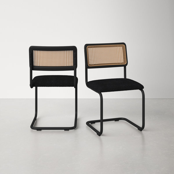 black cane chair set